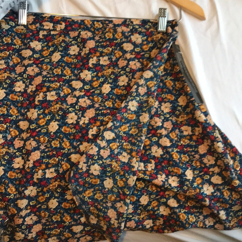 Anthropologie Janey Floral Wrap Skirt